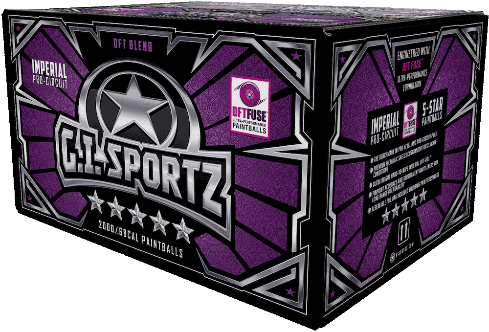 A Case of 5 star Paintballs made by Gi Sportz contains 2000 paintballs