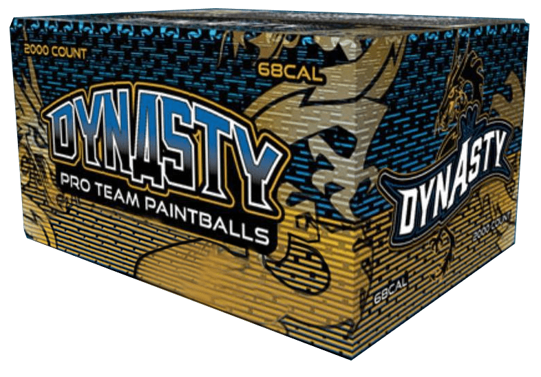 A Case of Dynasty Paintballs made by Gi Sportz contains 2000 paintballs