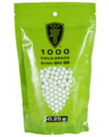 2218121_EF BIO FIELD BB-S 25G-WHITE-1000 CT_1.1 Elite Force 1000ct .25 airsoft bb's