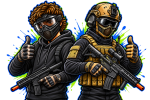 All skill levels airsoft logo
