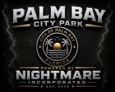 Palm Bay City and Nightmare Inc Logo