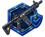 Airsoft AEG on Shield