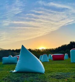Palm Bay Paintball Parks speedball field during another beautiful Florida Sunset