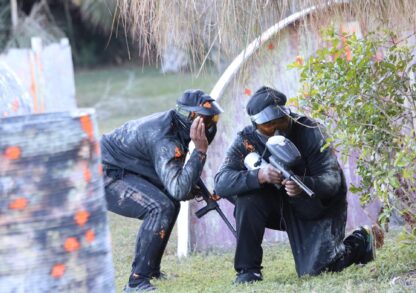 324787910_845305610022028_6143473582137140713_n Rental Players at Palm Bay Paintball Park working together